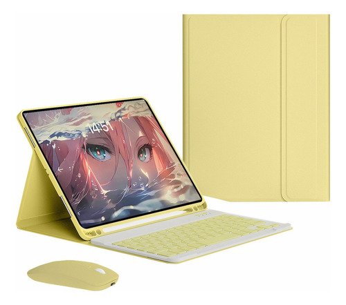 Capa Para iPad Air 4/5 Com Teclado E Mouse Bluetooth