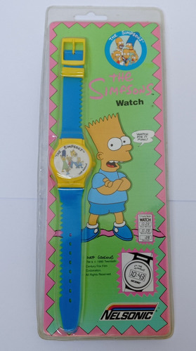 Reloj Simpsons 1990 Nelsonic Bart Simpson