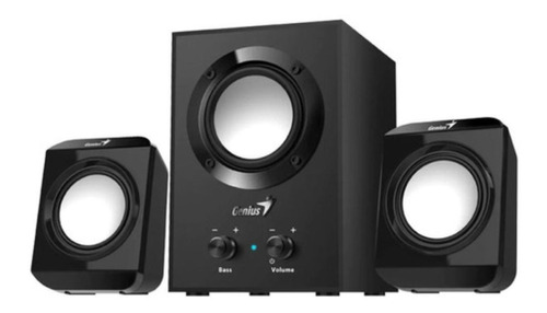 Parlantes Genius Sw-2.1 300 Black 10w Con Subwoofer