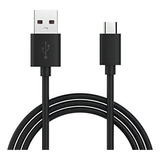 Cable Carga Datos Conector Usb A Microusb 1m Carga Rapida Color Negro