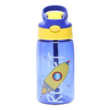 480ml Termo Botella De Agua Infantil Niños Popote Automatico