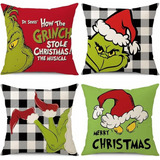 Capas De Travesseiro De Natal, Capas De Almofada Grinch Para