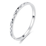 Anillo Mujer Vanité Plata Italiana Slim