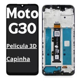 Tela Frontal Original Moto G30 C/aro (xt2129)+pelic.3d+capa