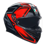 Casco Para Moto Agv K3 Compound Talla Xl Color Gris