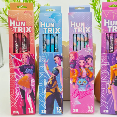 12 Lápices De Madera Kpop Demon Hunters, Papelería Para Estu