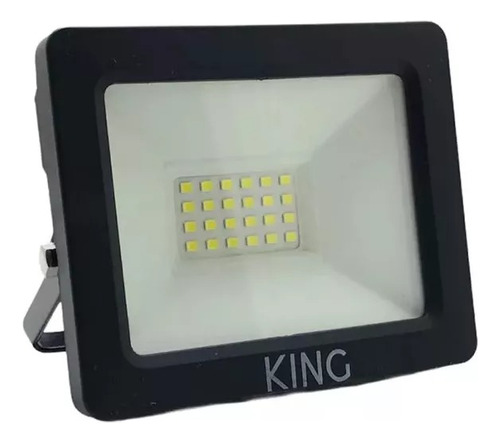 Reflector Proyector King 30w Negro Luz Cálida/fría