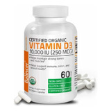 Vitamina D3 10.000 Iu (250 Mcg) 60 Cápsulas