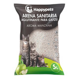 Arena Sanitaria Para Gatos Aglutinante 5l/4kg Aroma Manzana