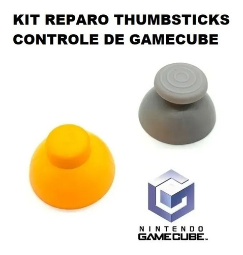 Kit 2 Borrachas Reparo Analógico Game Cube.
