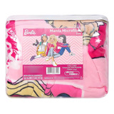 Manta Soft Solteiro 1,50x 2,00m Barbie Fun Jolitex