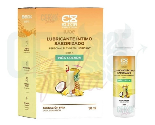 Lubricante Frio Elixir Sabor Piña Colada X30ml Alta Calidad