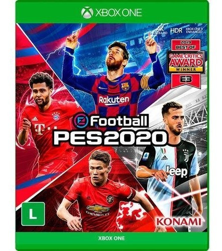 Jogo Pes 2020 Para Xbox One Midia Fisica 