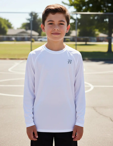 Playera Con Protección Solar Upf 50+ Runhit Kids Multisports