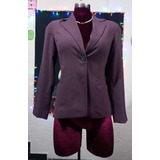 Saco Blazer Morado Marca Coldwater Creek Talla 8