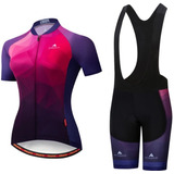 Uniforme Traje Ciclismo Mujer Ruta Mtb Quickdry Tirantas Gel