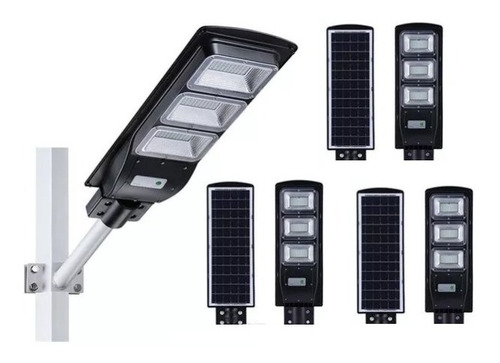 Pack De 3 Foco Led Solar 90w + Soporte Poste + Perno + Envio