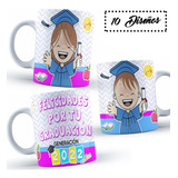 Diseños De Graduación Para Tazas Y Almohadas Editables