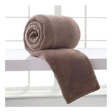 Cobertor Corttex Home Design Microfibra Cor Marrom-claro Com Design Liso De 2.2m X 1.8m
