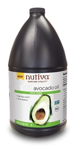 Nutiva | Steam-refined Avocado Oil | 128 Oz | 252 Servings