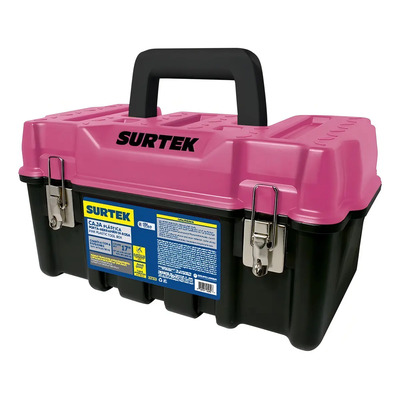 Caja Porta Herramienta Rosa Surtek Broches Metálicos 17x9 | MercadoLibre