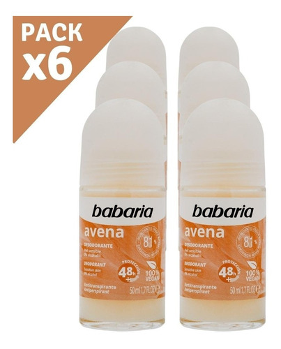 Desodorante Babaria Avena Unisex Roll-on