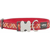 Red Dingo L6-fn-re-12 Collar De Perro Flanno, Pequeño, De Co