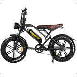 Bicicleta Electrica Negra Plegable Adulto 7 Velocidades 500w