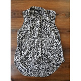 Blusa Sin Mangas Animal Print H&m