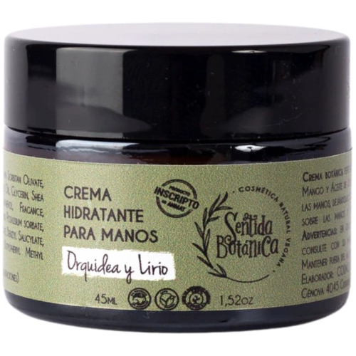 Crema Para Manos Hidratante Reparadora Vegan Sentidabotanica