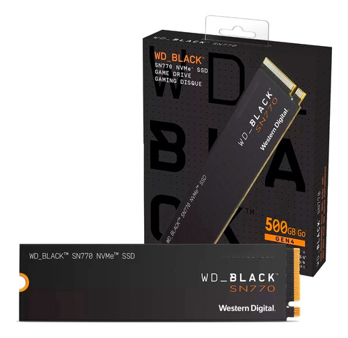 Disco Solido Ssd Interno Wd Black Sn770 500gb M.2 2280 Pcie4