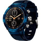 Smartwatch Masculino Shock Sport G Wear Militar Azul