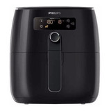 Freidora Sin Aceite Philips Airfryer Hd9641 Panel Digital Antiadherente Turbostar + Recetario Color Negro