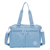 Bolso Crossbody Y Hombro Azul Impermeable Amplia Cómoda