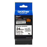 Cinta Brother Tzes251 Texto Negro Sobre Fondo Blanco 24mm 8m