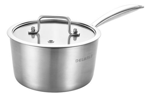 Delarlo Cacerola Pequena De Cocina De Acero Inoxidable De Tr