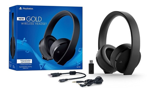 Playstation Gold Ouro Wireless Headset 7.1 Surround - Ps4