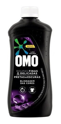 Lava-roupas Líquido Finas E Delicadas Preta Escuras Omo900ml