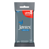 Preservativo Jontex Lubrificado Com 8 Unidades