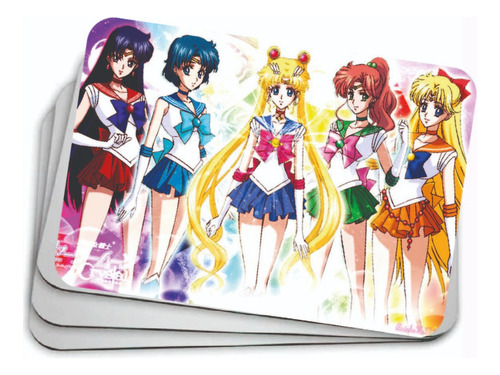 Mousepad Sailor Moon Chicas Sailor  Anime 21 Cm X 17 Cm 