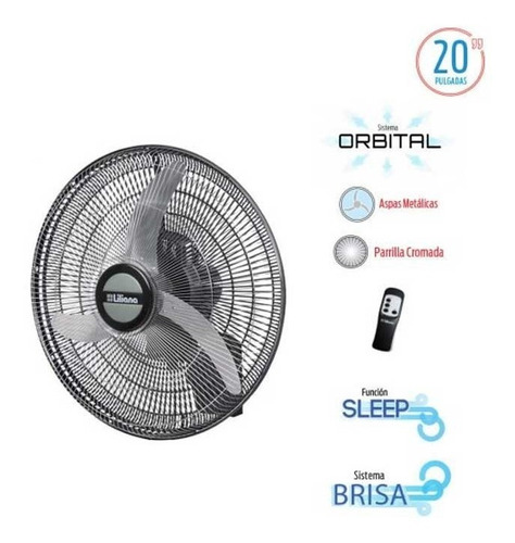 Ventilador De Pared Liliana 20 Pulgadas Vwc2016 Control