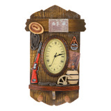 Reloj De Pared Tradicional Con Péndulo Antiguo