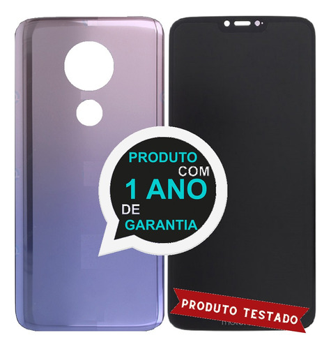 Tela Touch Display Para Moto G7 Power Xt1955 0rigna! + Tampa