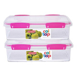 Contenedor Alimentos Hermetico Colombraro Taper Coltap N5 X2