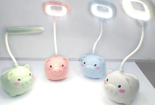 Lampara De Escritorio Porta Lapices Recargable Led Animalito