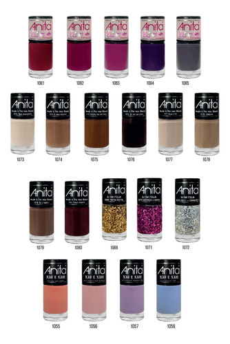 Esmalte Anita Kit 12 Cores + Escolha 1 Esmalte Brinde