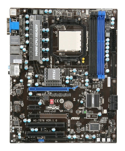 Tarjeta Madre Msi 880g-e45, 4gb Ddr3 Y Amd Phenom Ii 3,3ghz