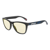 Óculos De Sol Oakley Frogskins Matte Carbon Prizm Gaming Cor Preto