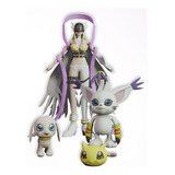 Angewomon E Digievoluções (gatomon/tailmon) Digimon  4 Unid.