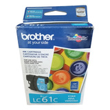 Cartucho De Tinta Brother Lc61c Cyan Original Para Dcp-165c